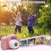 SVZIX Children's Digital Camera, Mini Dual Camera Rechargeable Children's Camera Gift, Aged 3 to 9 Years Old, 8 Million high-Definition Video 2-inch Outdoor Game Screen,32GB Card/Pink