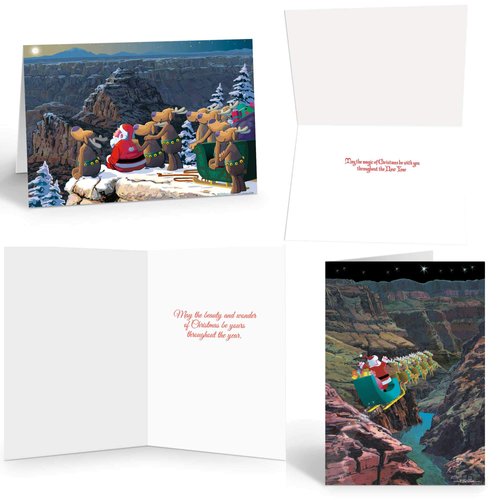 Stonehouse Collection Western Christmas Card Variety Pack - Canyon Theme Christmas Cards - Grand Canyon