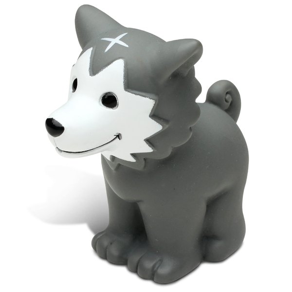 DolliBu Wolf Bath Buddy Squirter – Floating Wolf Rubber Bath Toy, Fun Water Squirting Bathtime Play For Toddlers, Cute and Soft Wild Life Animal Toy For The Bathtub, Beach, and Pool for Girls and Boys
