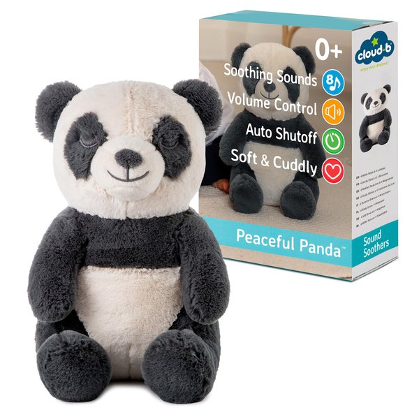 Cloud b Sound Machine with White Noise Soothing Sounds | Cuddly Stuffed Animal | Adjustable Settings and Auto-Shutoff | Peaceful Panda™