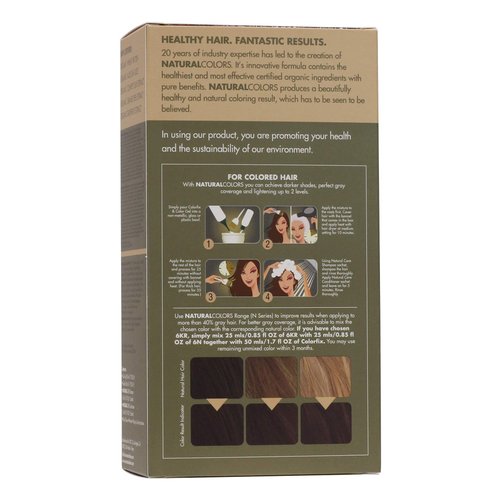 ONC NATURALCOLORS (6KR Chocolate Brown Red) 4 fl. oz. (120 mL) Heat Activated Healthier Permanent Hair Dye with Certified Organic Ingredients, Ammonia Free, Vegan Friendly, 100% Gray Coverage