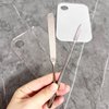 Foundation Spatula Stainless Steel Makeup Mixing Tool Cosmetic Metal Mixer Tool for Professional Color Nail Art Lab Pigment Blending Stick Silver