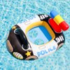 GOVOY Inflatabl Baby Pool Float Toddler Swim Floatie Cartoon Police Car Play Fun Water Raft Lounge Toys for 6 Months-3 Years