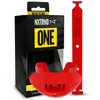 Nxtrnd One Football Mouth Guard, Strap Included, Fits Adult & Youth (Red)