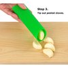Sinnsally Garlic Peeler Skin Remover Roller Keeper,Easy Quick to Peeled Garlic Cloves with Silicone Tube Roller Garlic Peeling Kitchen Tool(3 Colors)
