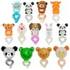 50pcs Cartoon Zoo Animal Wrist Ballon Wildlife Safari Balloon Animals Balloons bracelets for Jungle Theme Birthday Party Favors, Assorted Style
