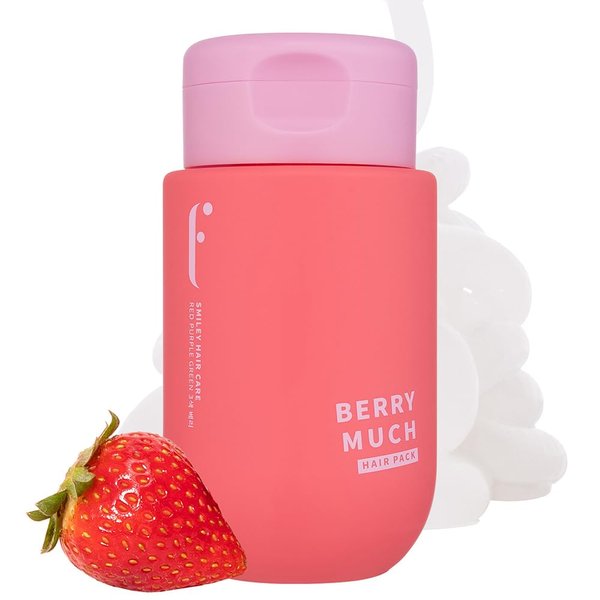 FLABOIS BERRY MUCH LEAVE-IN HAIR MASK - No Wash Treatment Conditioner Moisturizing Shining Repair for Extremely Damaged Thick Hair with Berry Argan Oil - 5 Fl oz