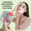 Niacinamide -Gel Mask, Hydrating Mask, Sheet Masks with Niacinamide Brightening Sheet Mask, Facial Mask Made with Hydrogel,Ceramide 12 pack