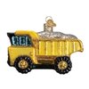 Old World Christmas Glass Blown Ornament for Christmas Tree, Dump Truck
