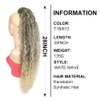 Water Wave Curly Ponytail Extension Kanekalon Synthetic Hair Clip In Hairpieces For Women Curly Drawstring Ponytail For Black Women Fake Hair Clip In Ponytail Hair Extensions