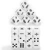 18 Pieces Teaching Dice Set, Include th Operation Dice, Nuber Dice and ot Dice for Mth Teaching Clssroom Suplies