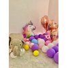 Unicorn Balloons Unicorn Birthday Party Decorations for Girls with Heart Star Rainbow Balloons Wedding Baby Shower Unicorn Party Supplies (Number 8)