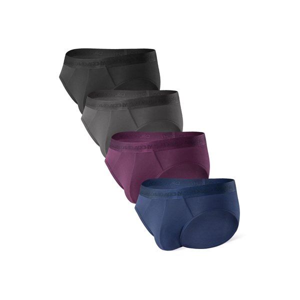 DAVID ARCHY Men's Briefs Underwear Micro Modal Soft Comfy 4 Pack Colors Briefs