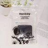 Honbay Fashion Travel Contact Lens Case Kit Mini Contact Lens Box with Mirror (Black)