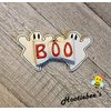 Halloween Ghost BOO Vinyl Hair Bow