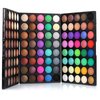 Joyeee 120 Color Eyeshadow Palette Kit with 10 Pcs Foundation Makeup Brush, ​Professional Daily Use Colorful with Velvety Texture Eyeshadow Palette, Highly Pigmented Waterproof Long Lasting Makeup