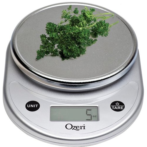 Ozeri Pronto Digital Multifunction Kitchen and Food Scale, All Silver, Compact