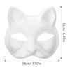 Sewroro 15pcs Cat Masks Cosplay Masks Pulp Blank Hand Painted Mask Animal Mask Craft for Party Favors, Masquerade Prop, Cosplay