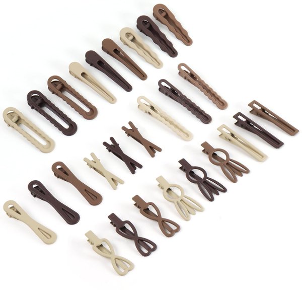 30 Pack Alligator Hair Clips Hair Barrette, Thick Hair Flat Hair Clips Duck Clips Slide Hair Styling Accessories for Women Girls