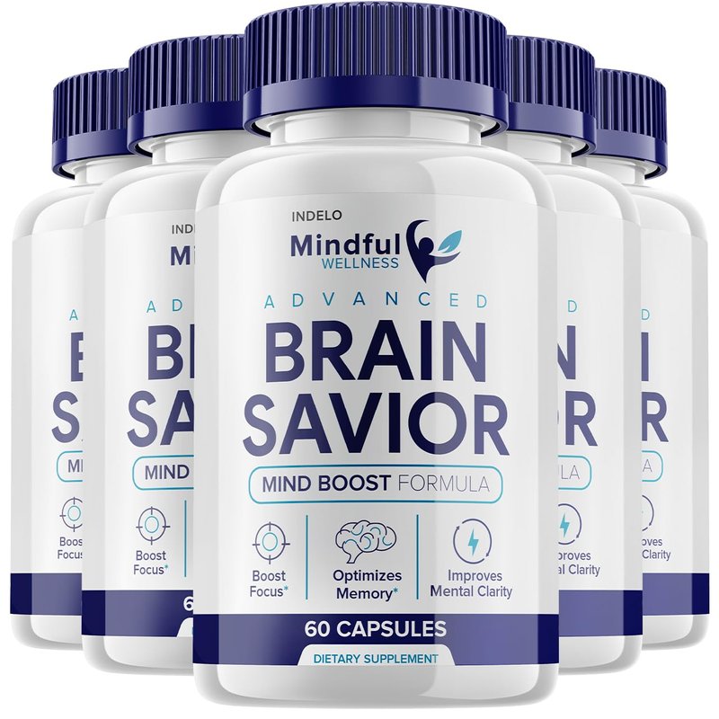 (5 Pack) Mindful Wellness Advanced Brain Savior Capsules Pills, Brain Savior Mind Boost Supplemen...