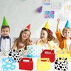 12Pcs Cartoon Story Birthday Party Favor Boxes for Toy Inspired Game Story Party Decorations Cow Print Sky Blue Cloud Treat Boxes Toy Party Goodies Boxes for Kids Birthday Baby Shower Party Supplies