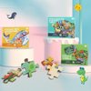 287 Piece Unique Shape Elephant Floor Puzzles for Kids Ages 6-8, Tropical Rainforest Animal Illustration Puzzles for Kids Ages 8-10 with Puzzle Sticker Sheets, Puzzles for Kids Ages 6-8