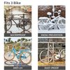 Camouflage Bicycle Cover For 2~3 Bikes, Maveek Waterproof Cycle Bike Ebike Cover With Lock Hole, Dustproof UV Resistant Travel Outdoor Protection Indoor Storage