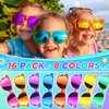 GIFTINBOX Kids Sunglasses Bulk，Kids Sunglasses Party Favor For Kids 4-8, 16Pack Translucent Sunglasses For Kids Boys Girls Age 3-8, Party Favors For Kids 3-5 UV400 Protection Pool Beach Party Favors…