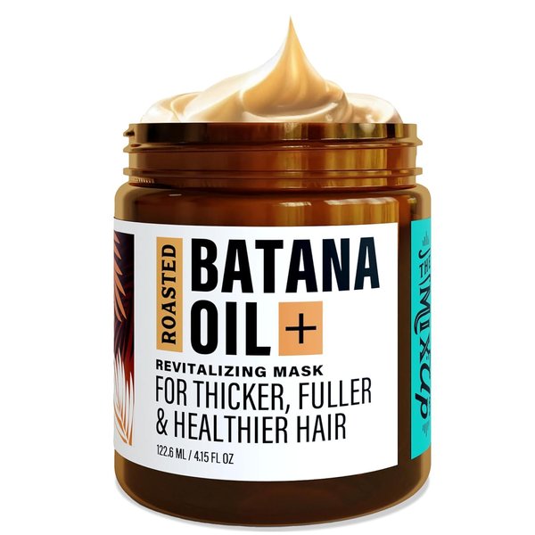 Roasted Batana Oil+ Revitalizing Hair Mask Infused with Rosemary Oil for Hair Growth - Get Thicker, Fuller & Healthier Hair - Deep Conditioning Hair Mask - Batana Oil for Hair Growth Dr Sebi Organic