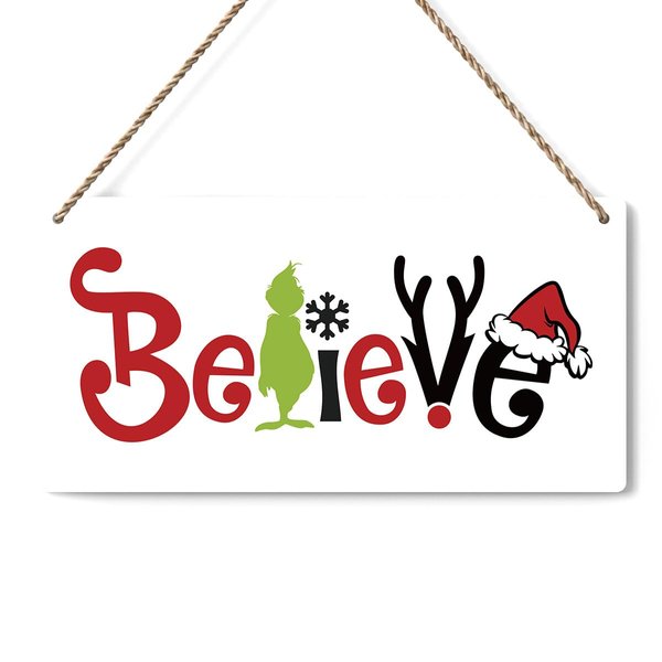 Novelty Christmas Signs Christmas Decorations for Home Funny Christmas Wall Decor Christmas Vacation Signs Christmas Holiday Decor Merry Xmas Decorations 12 x 6 inches