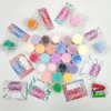 28 Pack Butter Slime Cup Bulk Prefilled Goodie Bag with Valentines Gifts Cards for Kids, 28 Soft and Stretchy Slime, Kids Classroom Exchange Gifts School Party Favors (1.2" x 1.6")