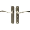Wright Products - Castellan Surface Lever Mount Latch with Deadbolt for Screen and Storm Doors, Satin Nickel - Pack of 2