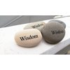 Garden Age Supply Wisdom Engraved Stone Inspirational Sandblast, Perfect Gorgeous Unique Gift Ideas, Natural Beach Pebble Rock