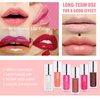 BEFIVECOK 3PCS Lip Oil Set, Hydrating Lip Glow Oil Lip Plumper Gloss, Tinted Lip Oils Transparent Long Lasting Non-sticky Lip Gloss, Plumping Lip Gloss Lip Care Kit (Pink & Rosewood & Cherry)