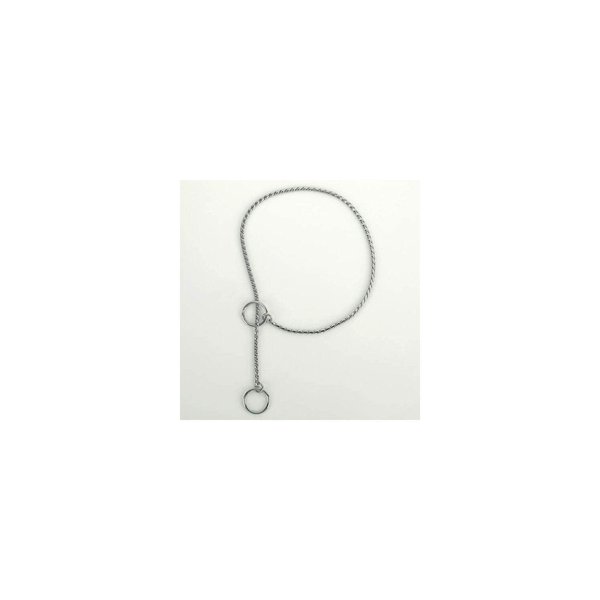 Guardian Gear X-Fine Chrome Snake-Chain Dog Collar, 12"