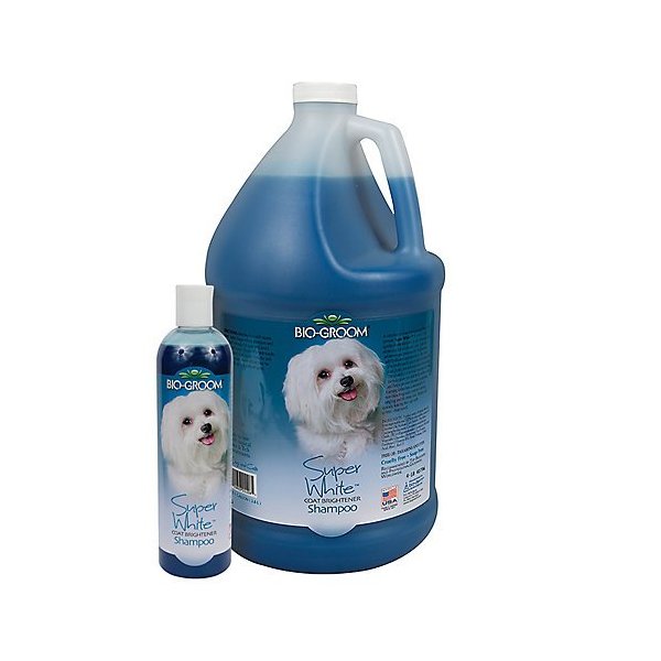 Bio-Groom Super White Dog Shampoo – Whitening Pet Shampoo, Dog Bathing Supplies, Puppy Wash, Dog Grooming Supplies, Cruelty-Free, Made in USA, Coat Brightener Shampoo – 12 fl oz 1-Pack