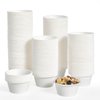 ECOLipak 200 Pack 2 oz Compostable Portion Cups, 100% Biodegradable Souffle Cups, Disposable Paper Cups for Condiment Samples
