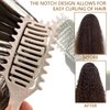 Curl Defining Brush,2024 Curly Hair Brush,Vented Hair Brush for Detangling, Shaping and Defining Curls For Women and Men Less Pulling (Beige)