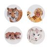 6 PCS Realistic Wildlife Animal Figures Tiger Model Figurines Party Favors Cake Toppers School Project Desktop Decoration Cognitive Toys for 5 6 7 8 Years Old Boys Girls Kid