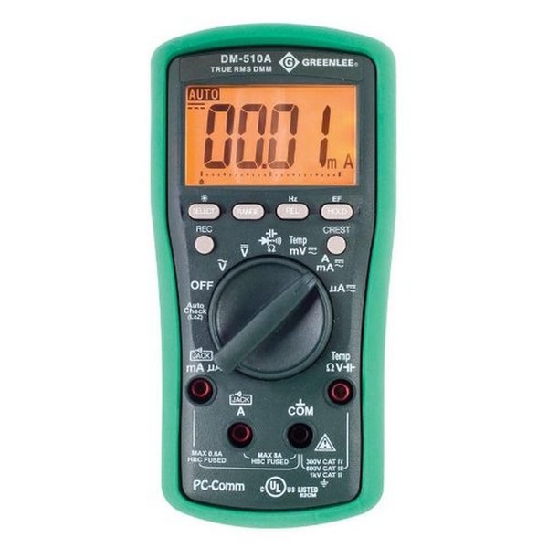 Greenlee DM-510A True RMS Professional Plant Digital Multimeter