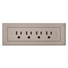 Legrand Wiremold RD4RNI radiant Furniture Power Center, Recessed Power Strip, 4 Outlets, 6 Foot Cord, Nickel