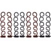 8 Pcs Hair Braiding Tool Hair Twist Hair Styling Clip Braider Bun Maker DIY Hairstyle Accessories for Girls, Women, Ladies (Black & Coffee)