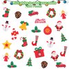 Fovths 500 Pieces Christmas Foam Stickers Self Adhesive Christmas Craft Sticker Xmas Theme Shapes Stickers Holiday Foam Stickers for Christmas Party Decoration DIY Crafts Supplies