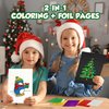 Creative Foil Art Kit for Kids - Christmas Themed Craft Set with 90 Foil Sheets & 32 Pages - Fun DIY Activity for Kids Ages 3-9 - Perfect Holiday Gift, Mess-Free Crafting & Creative Play