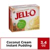 Jell-O Instant Pudding & Pie Filling, Coconut Cream, 3.4-Ounce Boxes (Pack of 4)