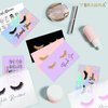 50 Pck Lash Extension Aftercare Thank You Cards, Lash Supplies, Size 3.5”x2” in, Pink
