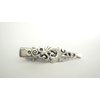Generic Small silver metal filigree alligator hair clip barrette for fine thin hair