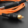 ATOMUS Tattoo RCA Connector Clip Cords Silicone Tattoo Wire Cord for Tattoo Motor Machine Tattoo Power Supply Orange