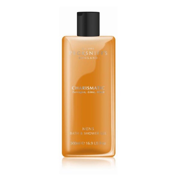 Pecksniff's Men's Luxurious Moisturizing Bath & Shower Gel | Premium Cleansing Men's Body Wash | Captivating Fougere Accord Mens Shower Gel | Charismatic Scent | 500ml