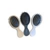 Essential Mini Hair Brush by BeaverStrong, Pocket-size Detangler Brush with Soft Bristles for Travel, Toddlers, Kids, Teens (Charcoal Black)